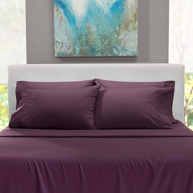 Hearth & Harbor Luxury Soft 6 Piece Bed Sheet Set Extra Deep Pocket Fitted - Image 8
