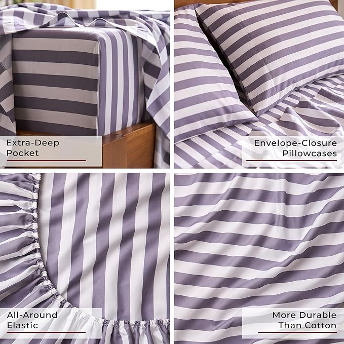 Mellanni Split King Sheets Set - Image 6