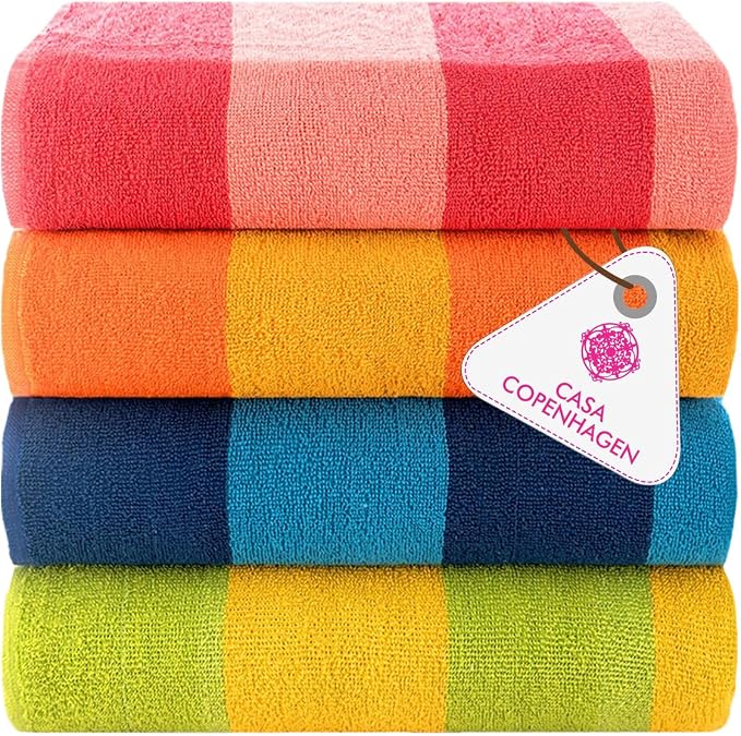 Casa Copenhagen Malibu Towel 4Pcs Orange by CASACOPENHAGEN