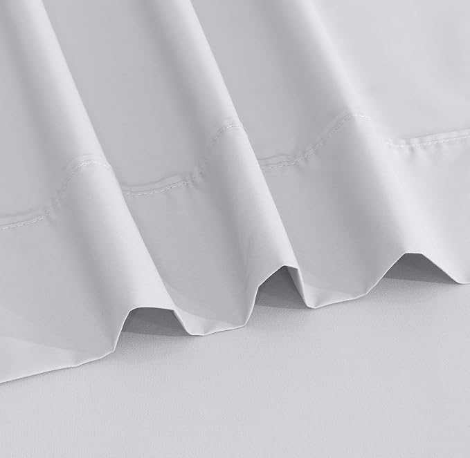 RUVANTI 100% Cotton Sheets – Twin Size Percale Bedding, Cooling & Breathable - Image 8