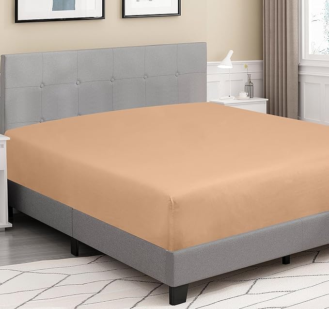 ROYALE LINENS 300 Thread Count 100% Long Staple Combed Cotton Fitted Sheet - Image 3