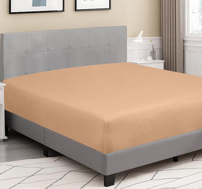 ROYALE LINENS 300 Thread Count 100% Long Staple Combed Cotton Fitted Sheet King - Image 4
