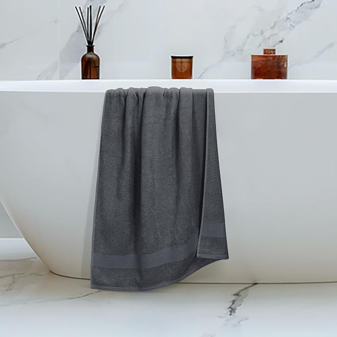 Belizzi Home 4 Pack Bath Towel Set 27x54, 100% Ring Spun Cotton, Ultra Soft - Image 5
