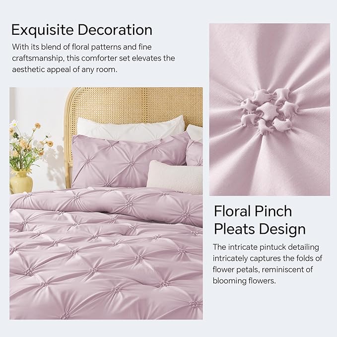 BEDELITE Light Purple Twin Comforter Set - Image 4