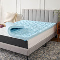 LUCID 3 Inch Gel Memory Foam Mattress Topper, Twin size – 5 Zones – Cooling Gel by Lucid