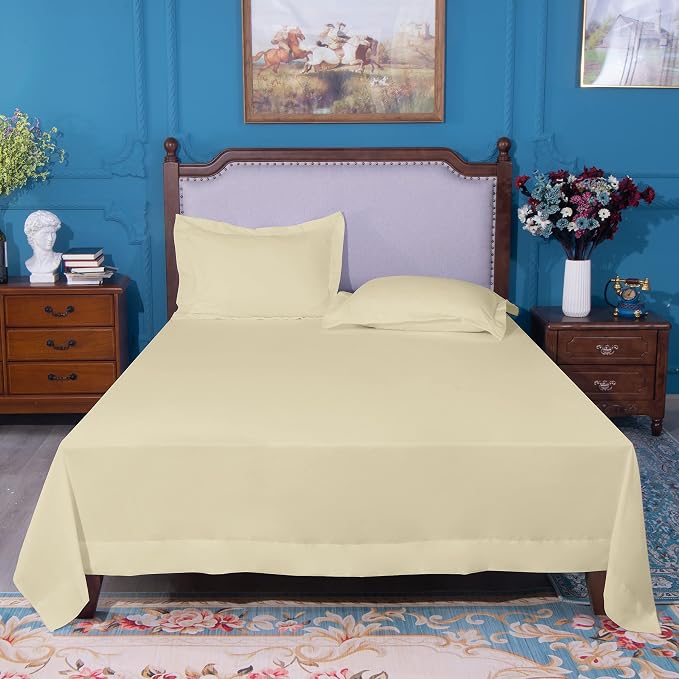 NTBAY California King Flat Sheet Only - Image 4