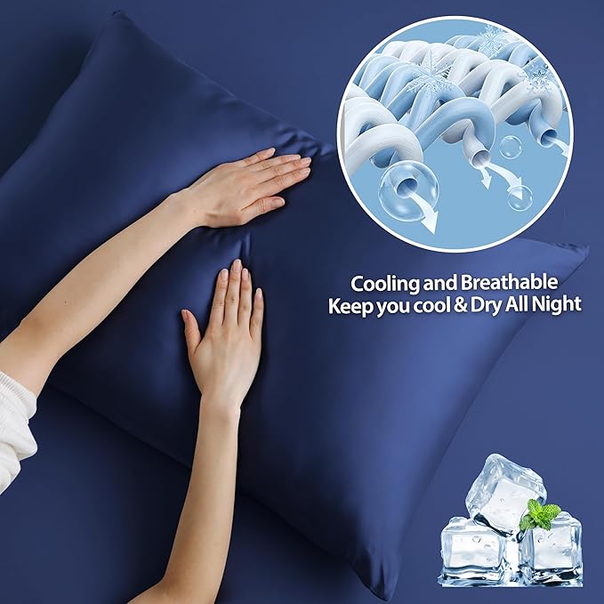 4 Pack Cooling Toddler Pillow Cases, Viscose Derived from Bamboo Small Pillow - Image 4