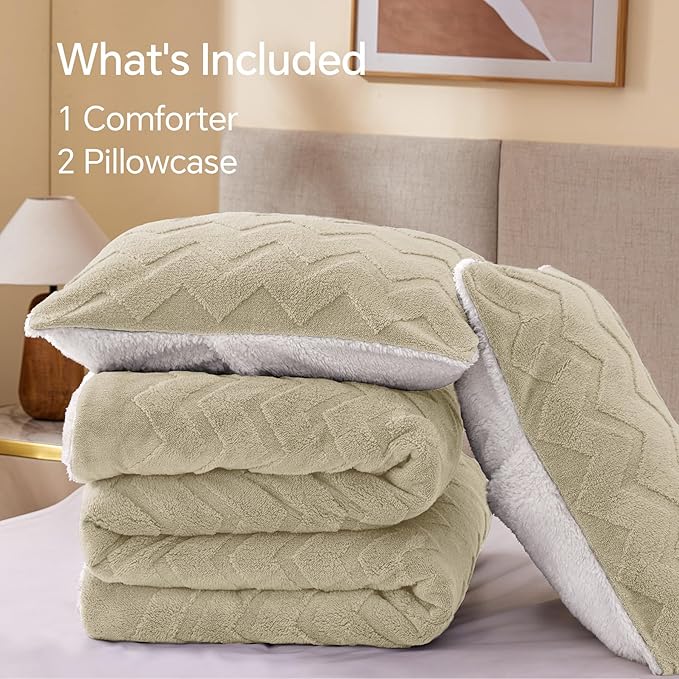 BEDELITE Fluffy King Size Comforter Set - Image 8