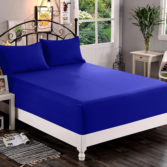 Elegant Comfort 1500 Premium Quality Fitted Sheet Ultra Soft 18-24 Inch Extra - Image 2