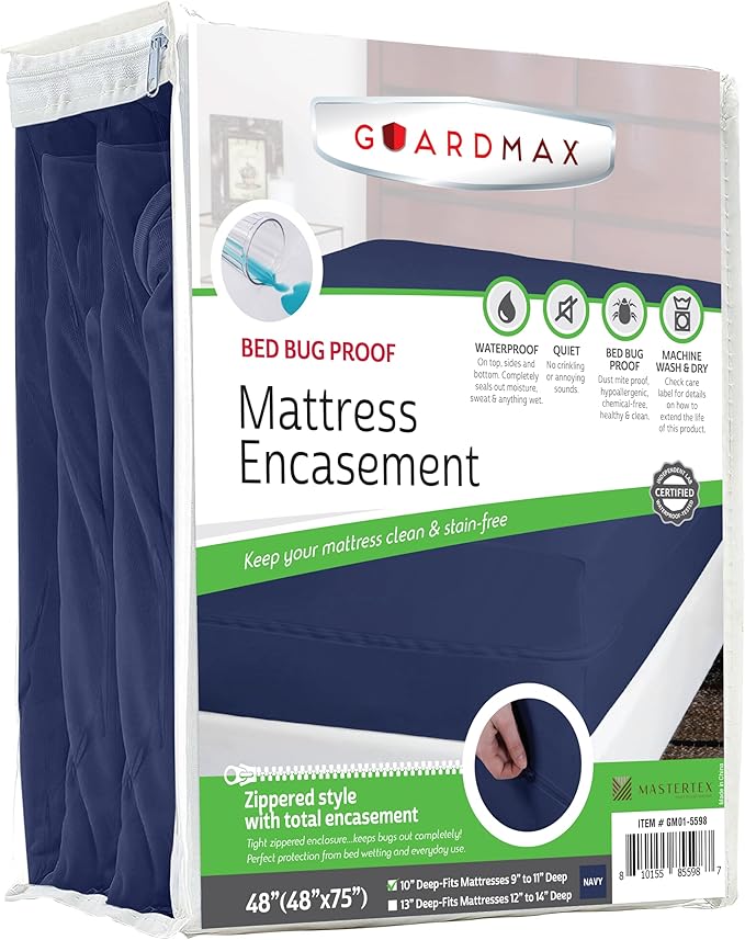Guardmax Jersey Knitted RV Size Zippered Mattress Encasement by Guardmax
