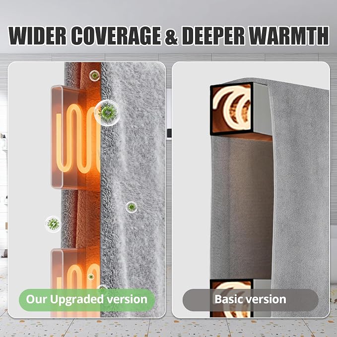 R FLORY Heated Towel Rack for Bathroom, 6 Bar Wall Mounted Towel Warmer Rack - Image 4