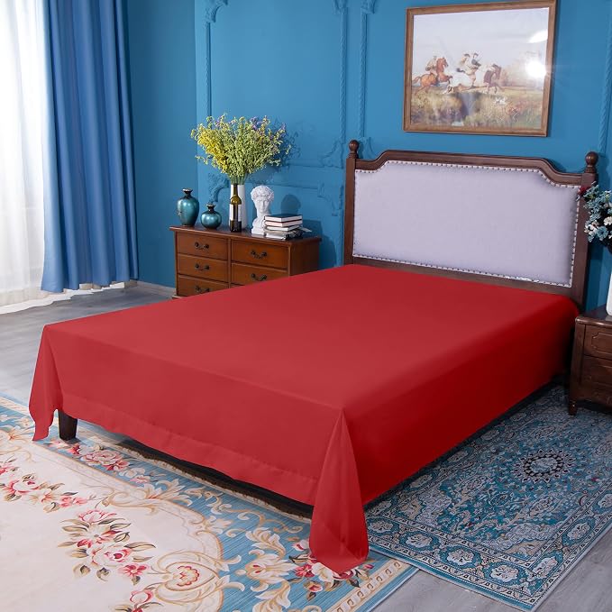 NTBAY California King Flat Sheet Only - Image 5