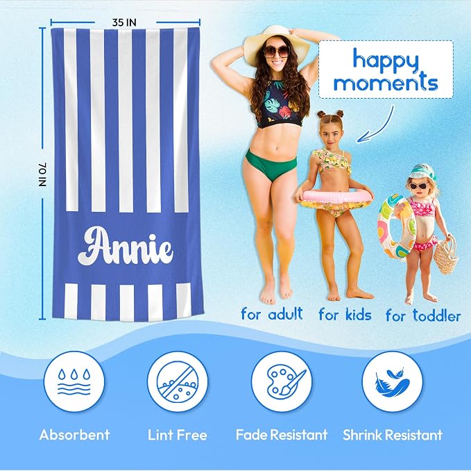 JML Personalized Beach Towel - Image 3