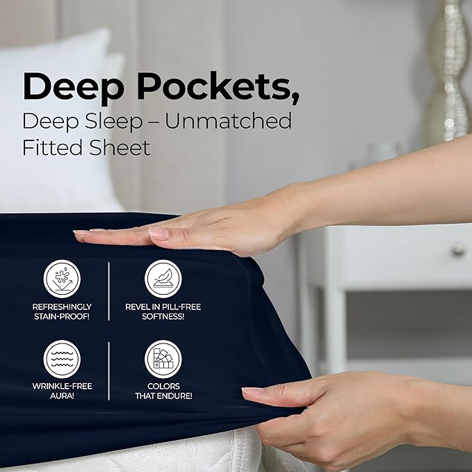 Utopia Bedding King Fitted Sheet - Image 4