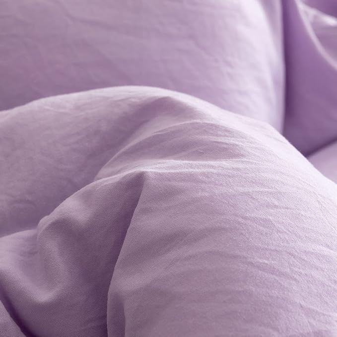 ROSGONIA King Size Comforter Set Lavender, Soft Bedding Lightweight Bedspread - Image 8