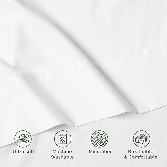 Luxury Flat Sheet on Amazon Elegant Comfort Wrinkle-Free 1500 Premier Hotel - Image 7