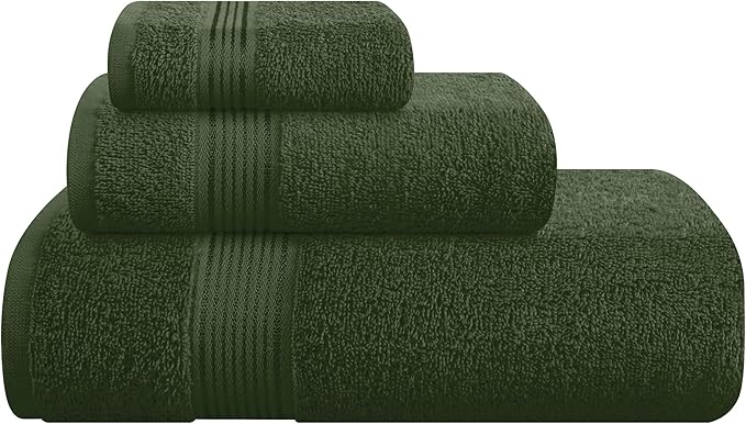 Belizzi Home Ultra Soft 3 Pack Cotton Towel Set, Contains a Bath Towel 28x55 by Unknown