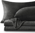 BEDELITE Flannel Sheets Twin Size Dark Gray by BEDELITE