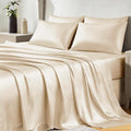 CozyLux Satin Sheets Queen Size Bed Set by CozyLux