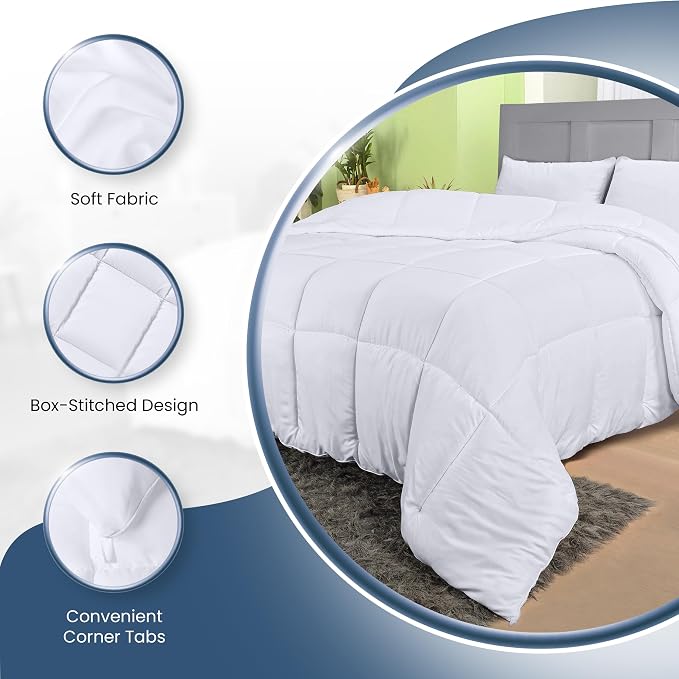 Utopia Bedding Comforters Full Size, All Season Duvet Insert, Down Alternative - Image 7