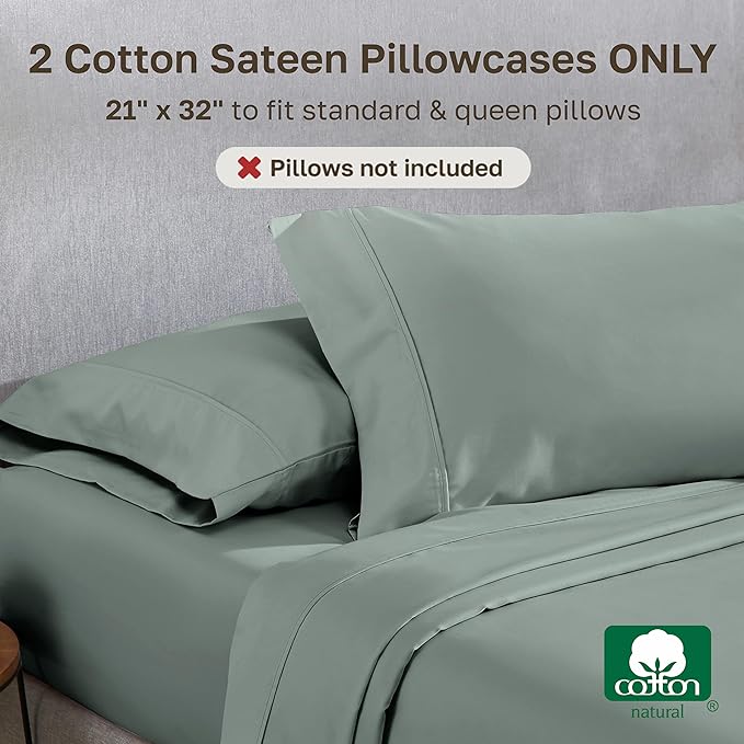 California Design Den Standard Queen Size Pillowcase Set - Image 3