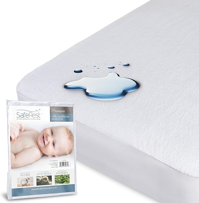 SafeRest Waterproof Crib Size Mattress Protector by SafeRest
