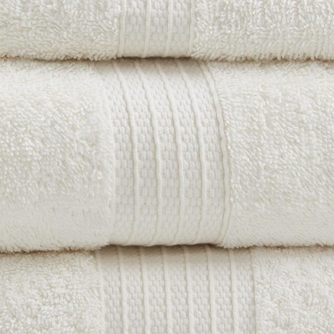 Madison Park Organic 100% Cotton Bathroom Towel Set, Hotel & Spa Quality Highly - Image 3