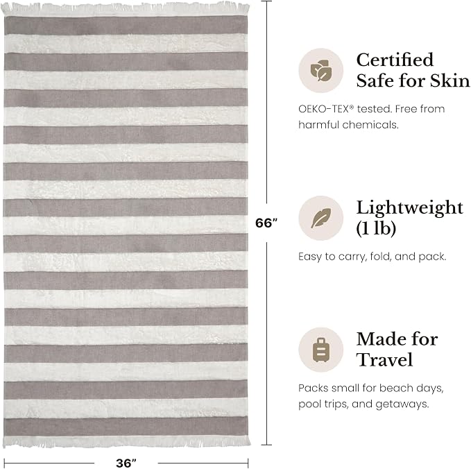 Lightweight Turkish Beach Towel - Image 5