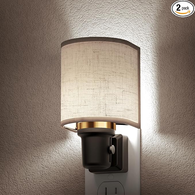 L LOHAS LED Bright Night Lights Plug into Wall, Plug in Night Light Dimmable by LLOHASLED