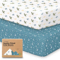 KeaBabies 2-Pack Organic Crib Sheets by KeaBabies