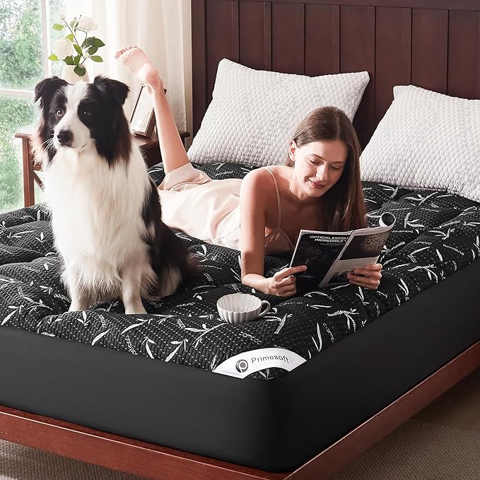 PRIMESOFT 100% Waterproof Queen Size Mattress Topper, Thick Pillow Top Mattress - Image 7