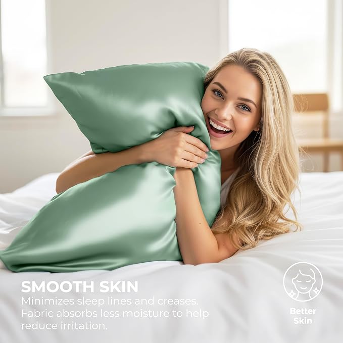 Pure Bedding Satin Pillowcase 2 Pack - Image 4