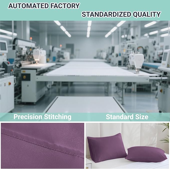 ZPECC Pillow Cases Standard Size Set of 12, 20x26 Envelope Closure Pillowcases - Image 4