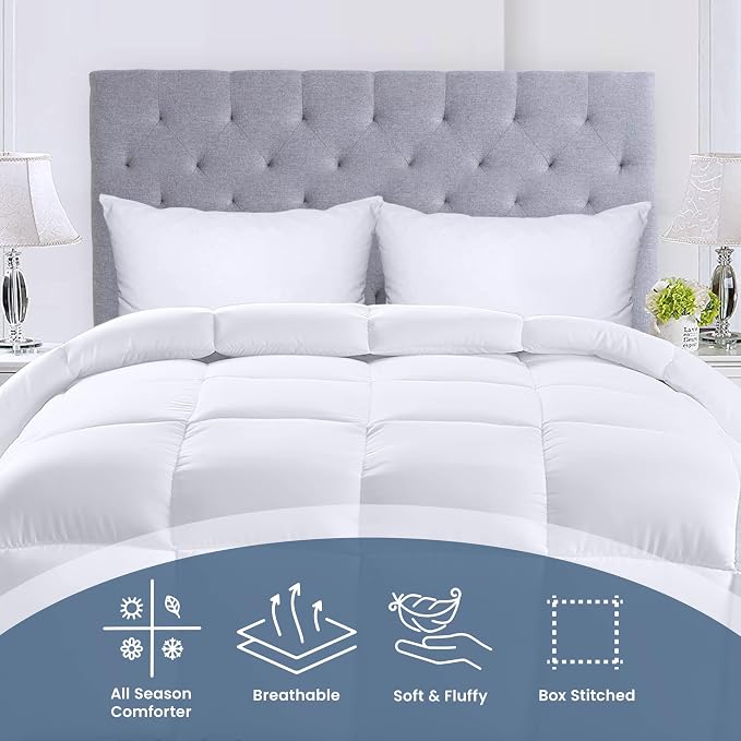 Utopia Bedding Comforters King Size, All Season Duvet Insert, Down Alternative - Image 4