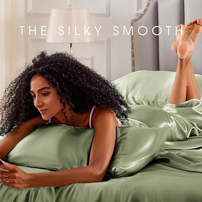 FreshCulture Satin Sheets King Size - Image 6