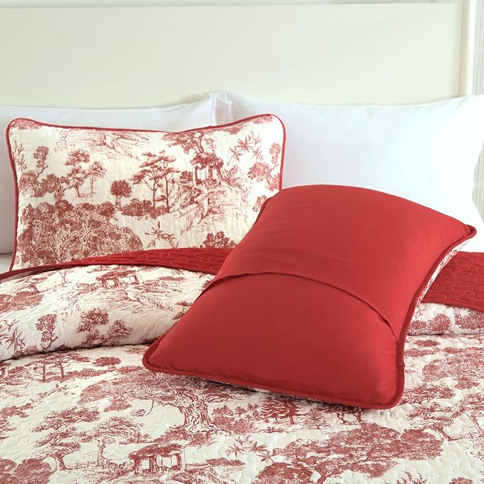 WONGS BEDDING Botanical Quilt Set Queen Size - Image 7