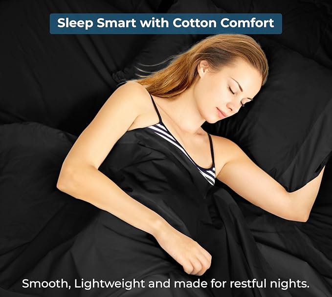 Royale Linens 100% Organic Cotton Queen Flat Sheet Only - Image 9