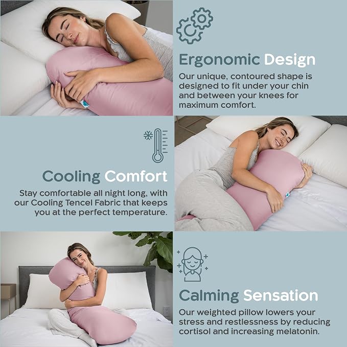 SleepCloud Weighted Body Pillow 8lbs - Image 4