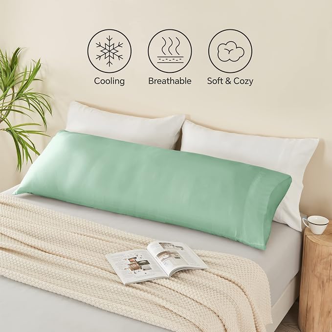 BEDELITE Body Pillow Case Cover, Rayon Made from Bamboo, Cooling Body Pillow - Image 5