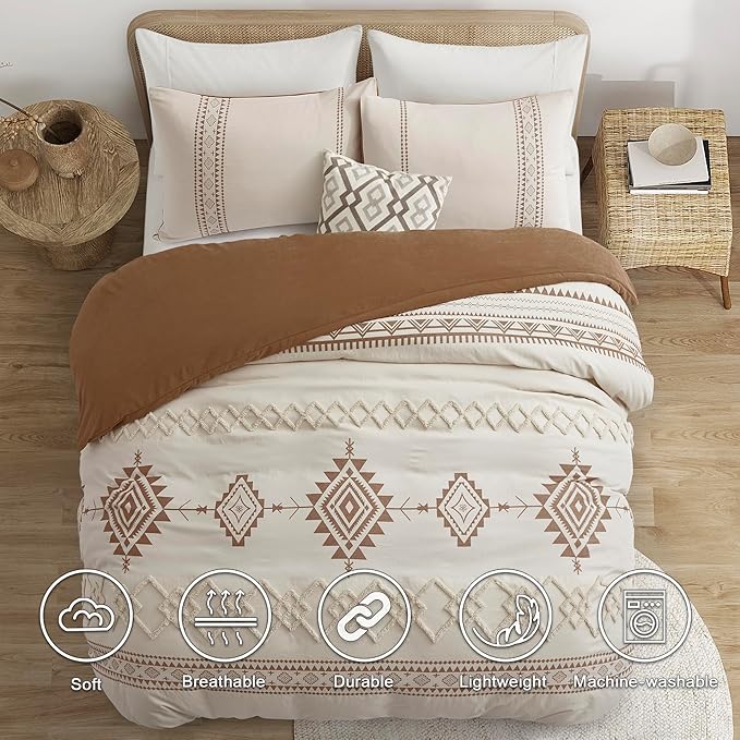 Oli Anderson Boho Duvet Cover Set King Size, Durable and Super Soft Duvet Covers - Image 6