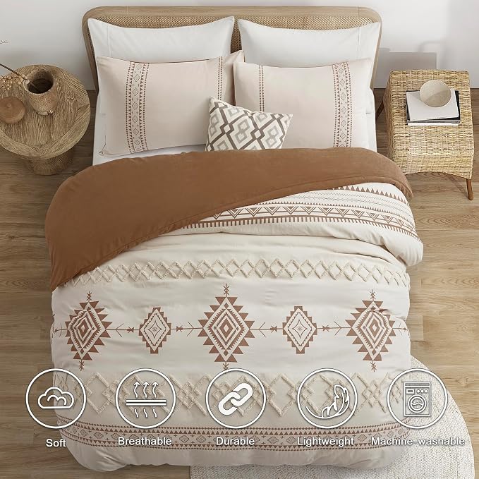 Oli Anderson Boho Duvet Cover Set Twin Size, Durable and Super Soft Duvet Covers - Image 6