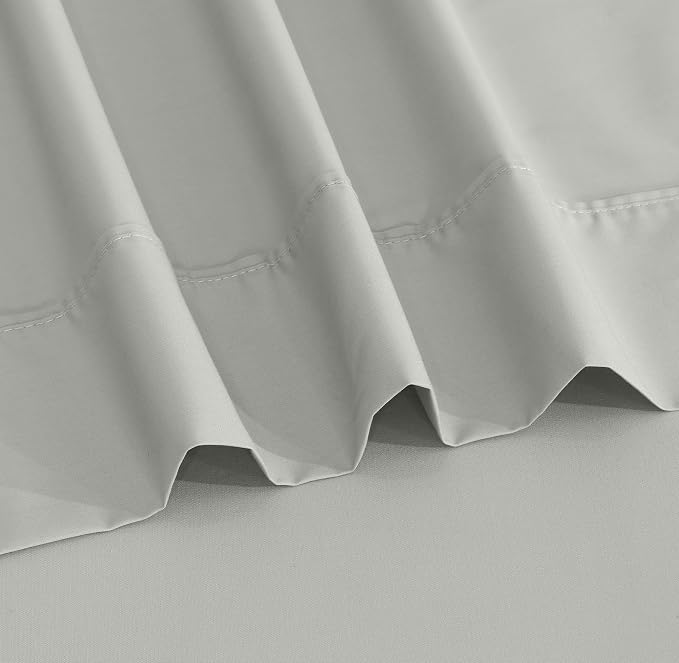 RUVANTI 100% Cotton Sheets – Twin Size Percale Bedding, Cooling & Breathable - Image 4