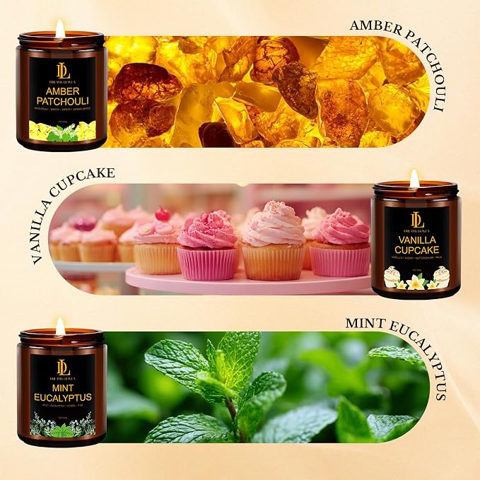 6 Pack Candles for Home Scented, Candles Gifts for Women Men, 42oz Soy Candle - Image 5