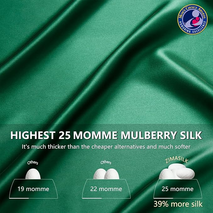 ZIMASILK 25 Momme 100% Pure Mulberry Silk Pillowcase - Image 3