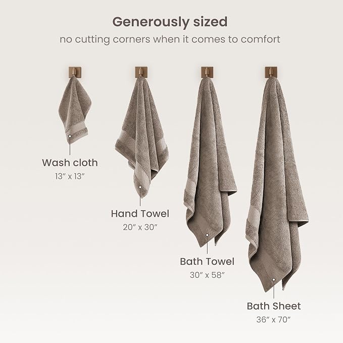 BIOWEAVES 100% Organic Cotton 700 GSM Plush Washcloths 13" x 13" GOTS Certified - Image 6