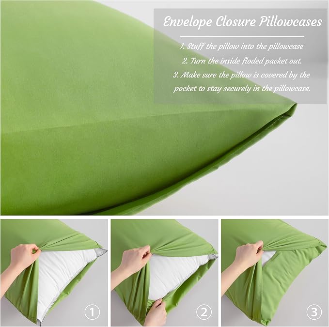 NTBAY King Pillow Cases Set of 2, 2 Pack Brushed Microfiber 20x36 Pillow Cases - Image 4
