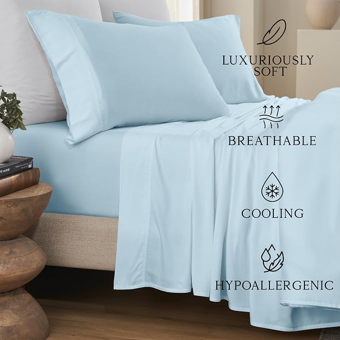Karissa Mae Cooling Bamboo Viscose King Size Pillowcase Set | 100% FSC - Image 2
