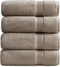 Springtree Home Luxury Bamboo Rayon Bath Towel Set of 4 | 35% Bamboo Rayon by SpringtreeHome