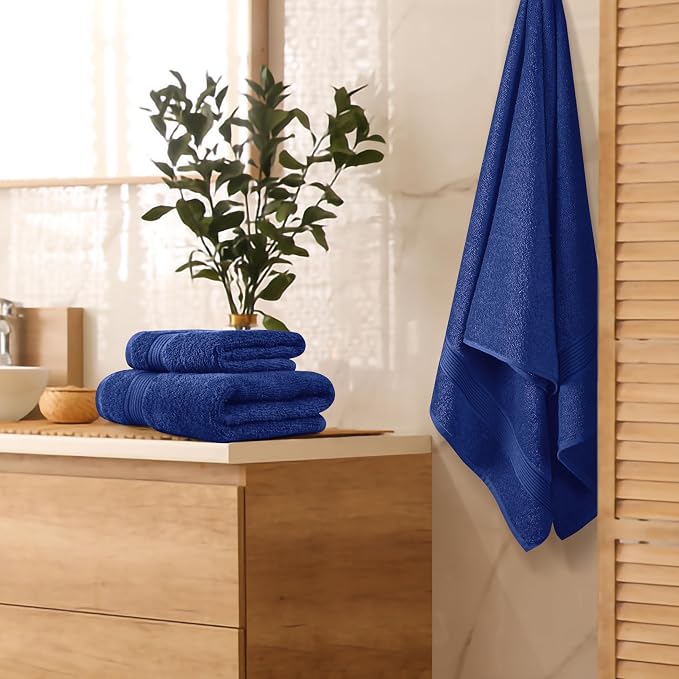 Belizzi Home Ultra Soft 3 Pack Cotton Towel Set, Contains a Bath Towel 28x55 - Image 2