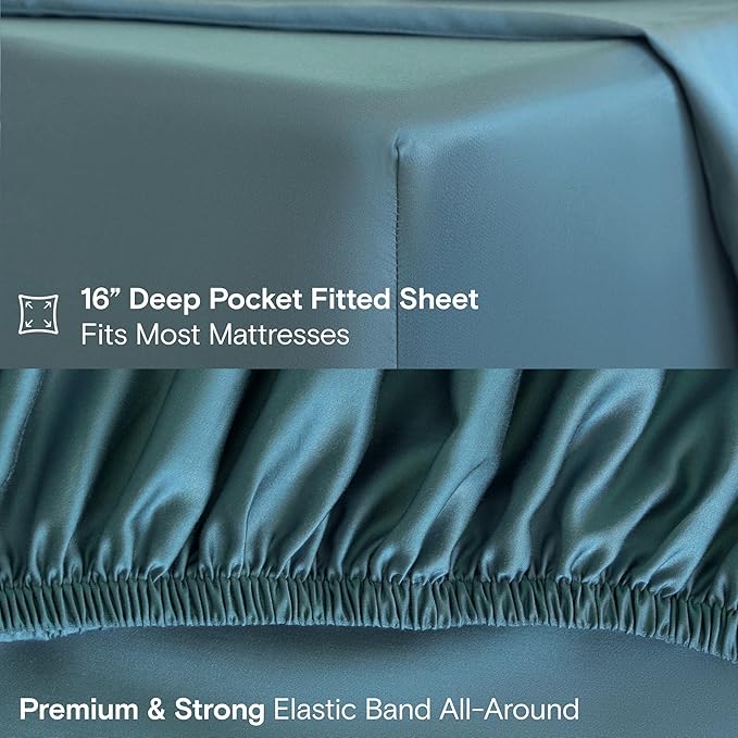 DOZ Sheet Set, 100% Viscose derived from Bamboo, Organically Grown, Buttery Soft - Image 5